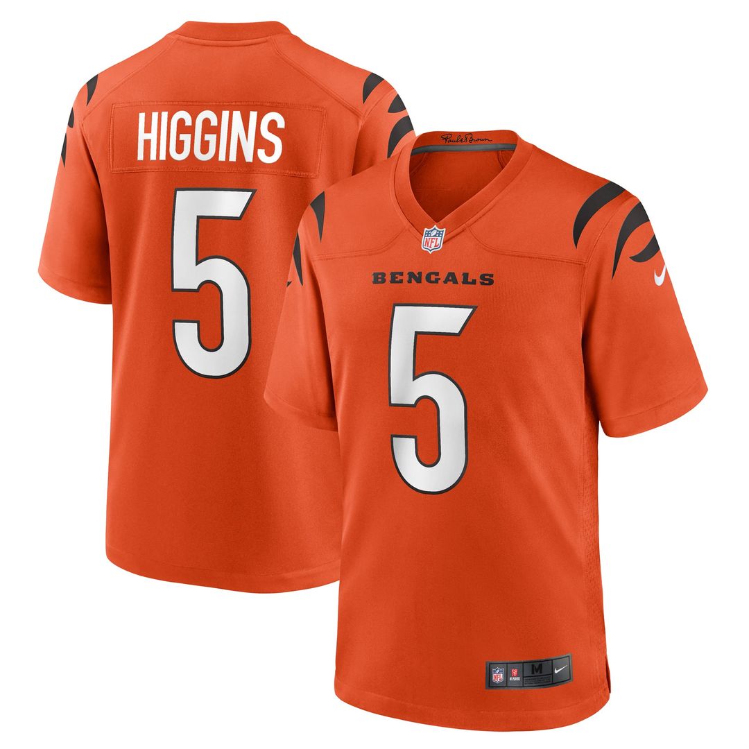 Tee Higgins Cincinnati Bengals Alternate Jersey - Orange