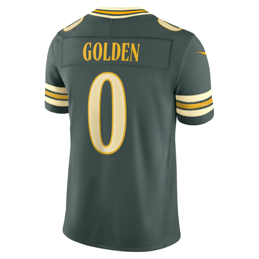 Matthew Golden Green Bay Packers 2026 Rivalries Collection Stitched Jersey - Green