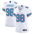 Jeffery Simmons Tennessee Titans Women's Jersey - White