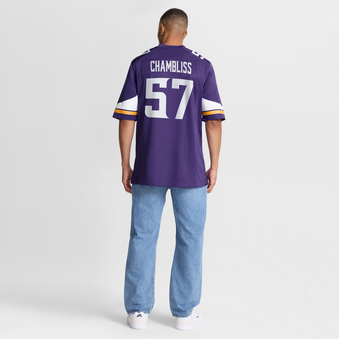 Chaz Chambliss Minnesota Vikings Team Jersey - Purple