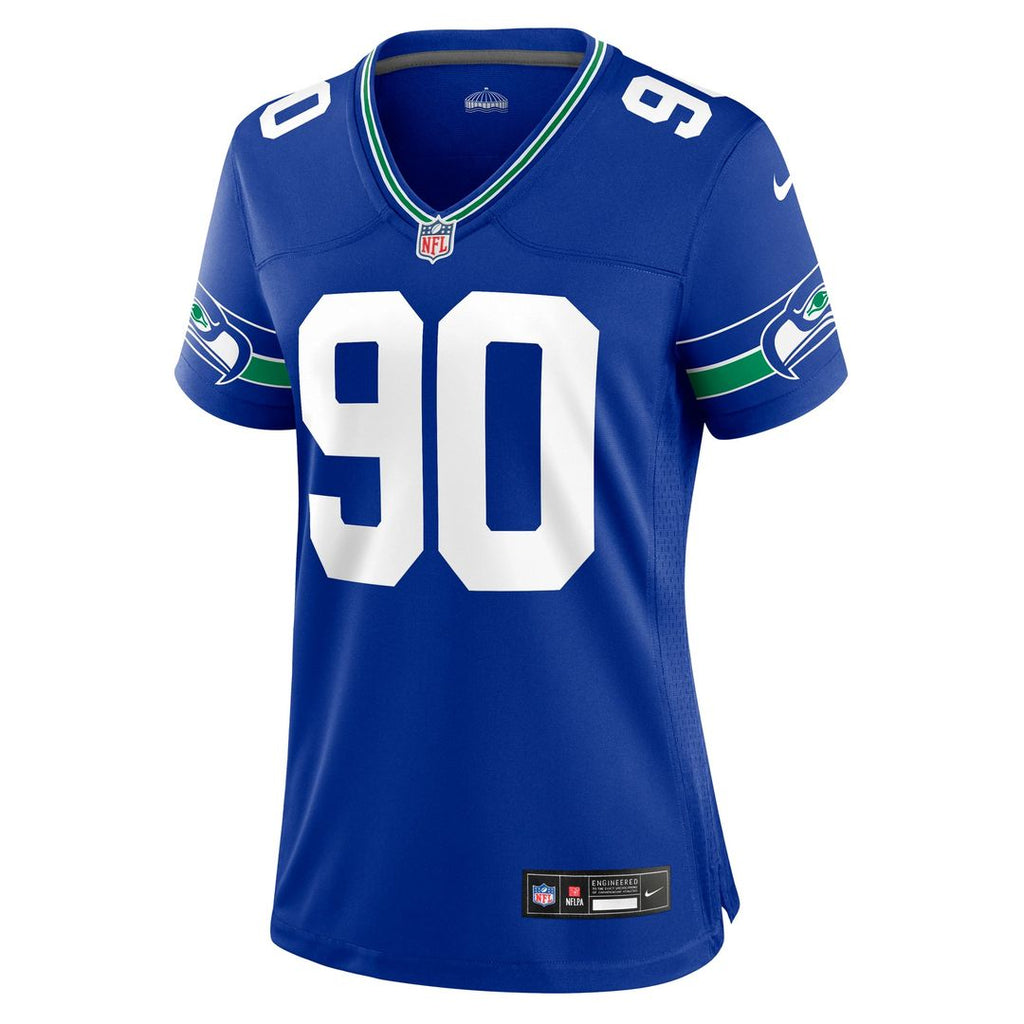 Jarran Reed Seattle Seahawks Women's Team Jersey - College Navy