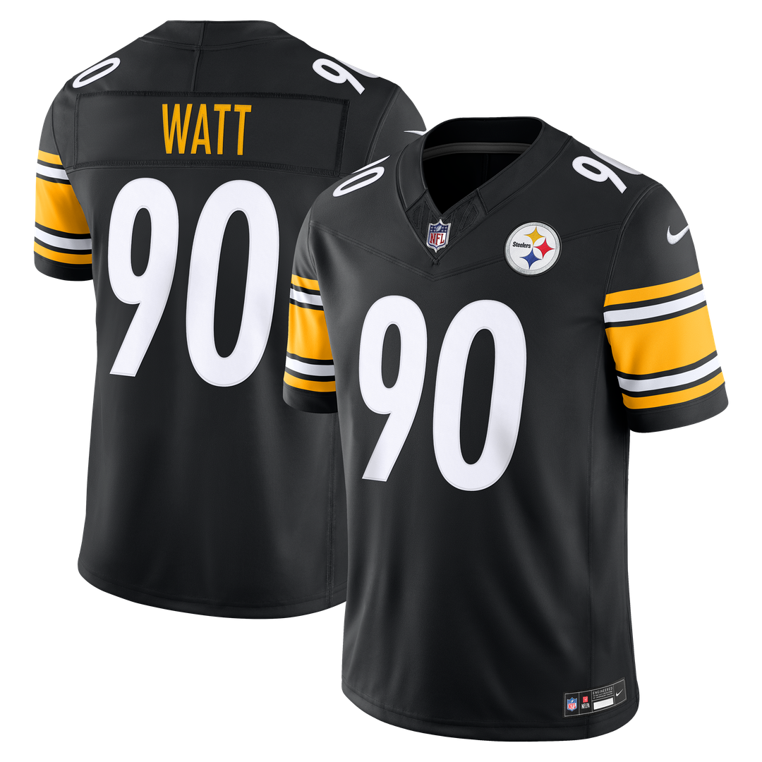 T.J. Watt Pittsburgh Steelers Team Stitched Jersey - Black