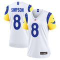 Ty Simpson Los Angeles Rams Women's Jersey - White
