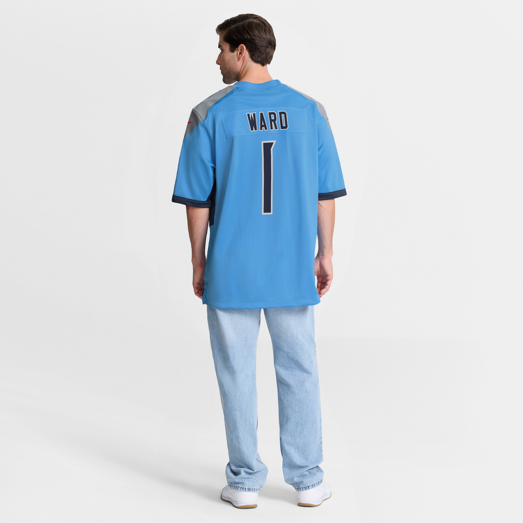 Cameron Ward Tennessee Titans Team Jersey - Light Blue