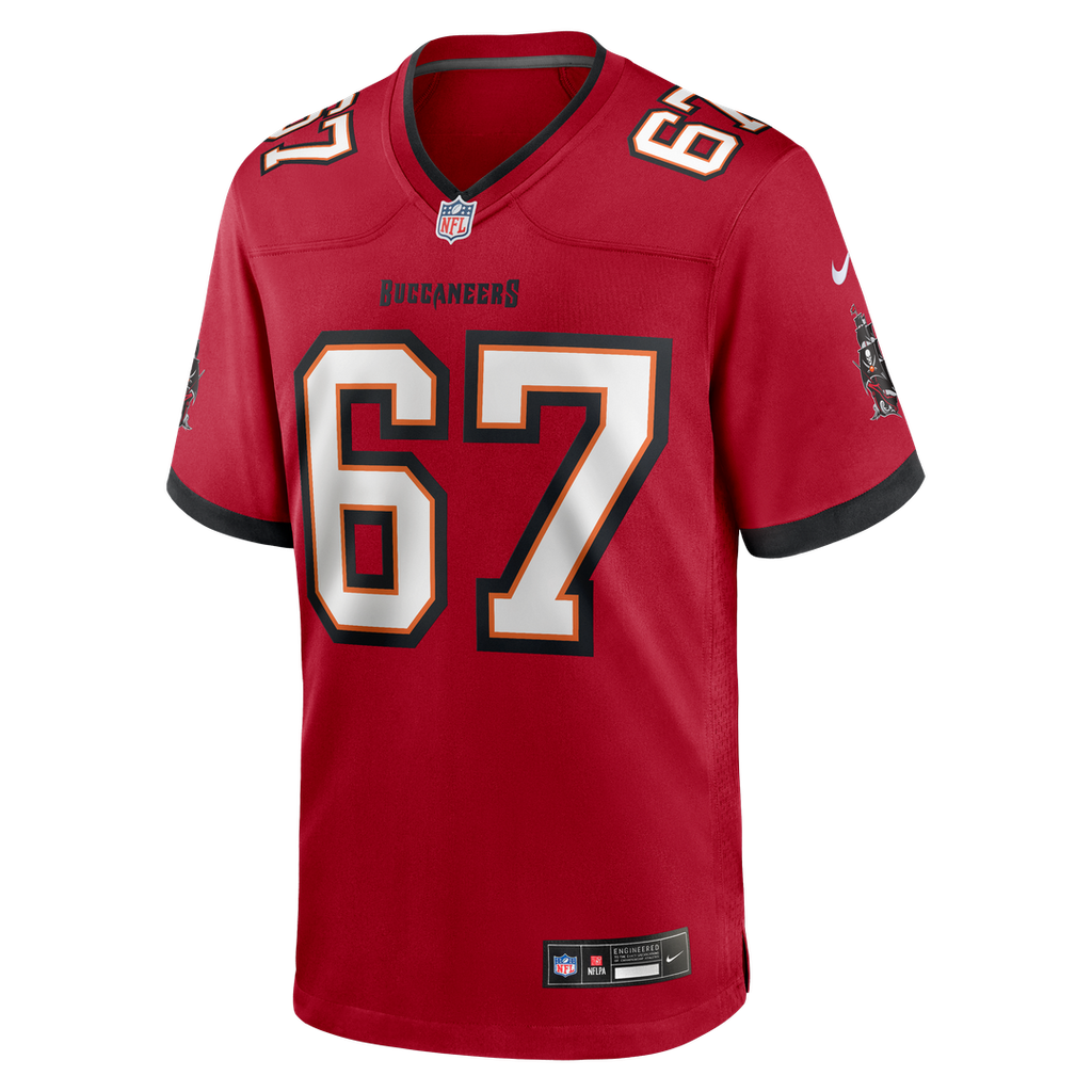 Luke Goedeke Tampa Bay Buccaneers Jersey - Red