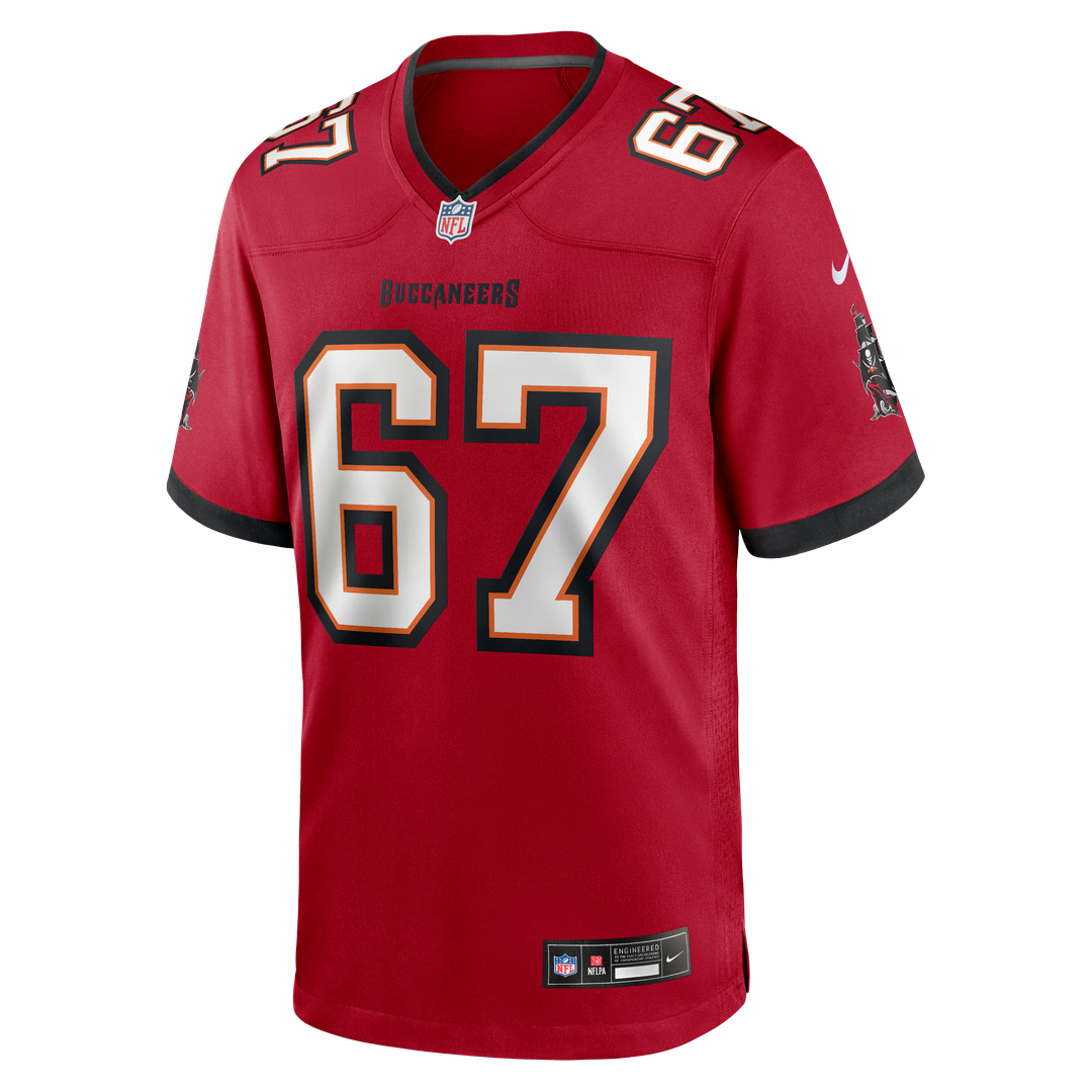 Luke Goedeke Tampa Bay Buccaneers Jersey - Red