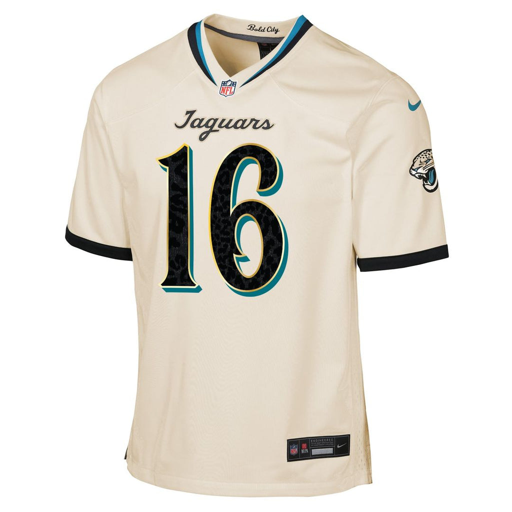 Trevor Lawrence Jacksonville Jaguars Youth 2026 Rivalries Collection Jersey - Natural