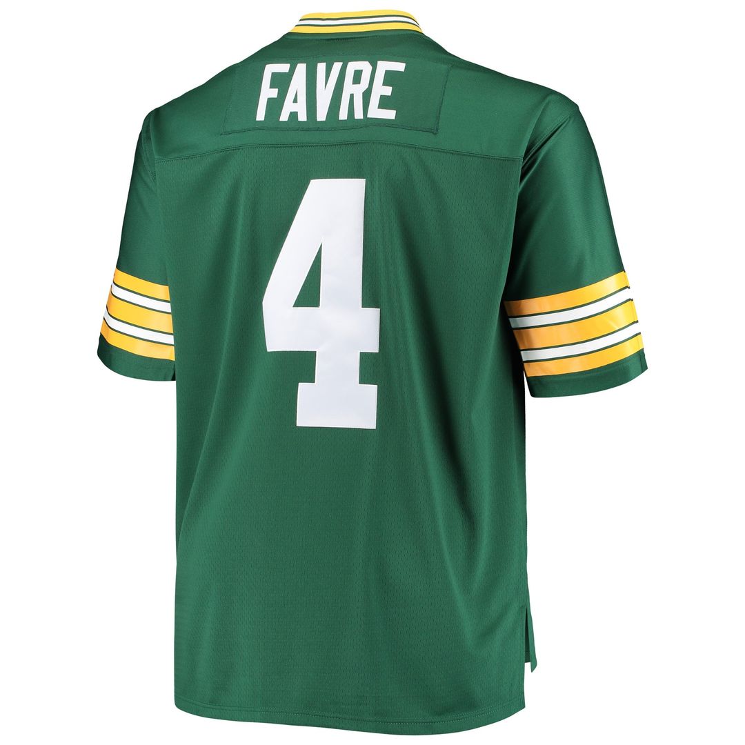 Brett Favre Green Bay Packers Big & Tall 1996 Retired Player Jersey - Green
