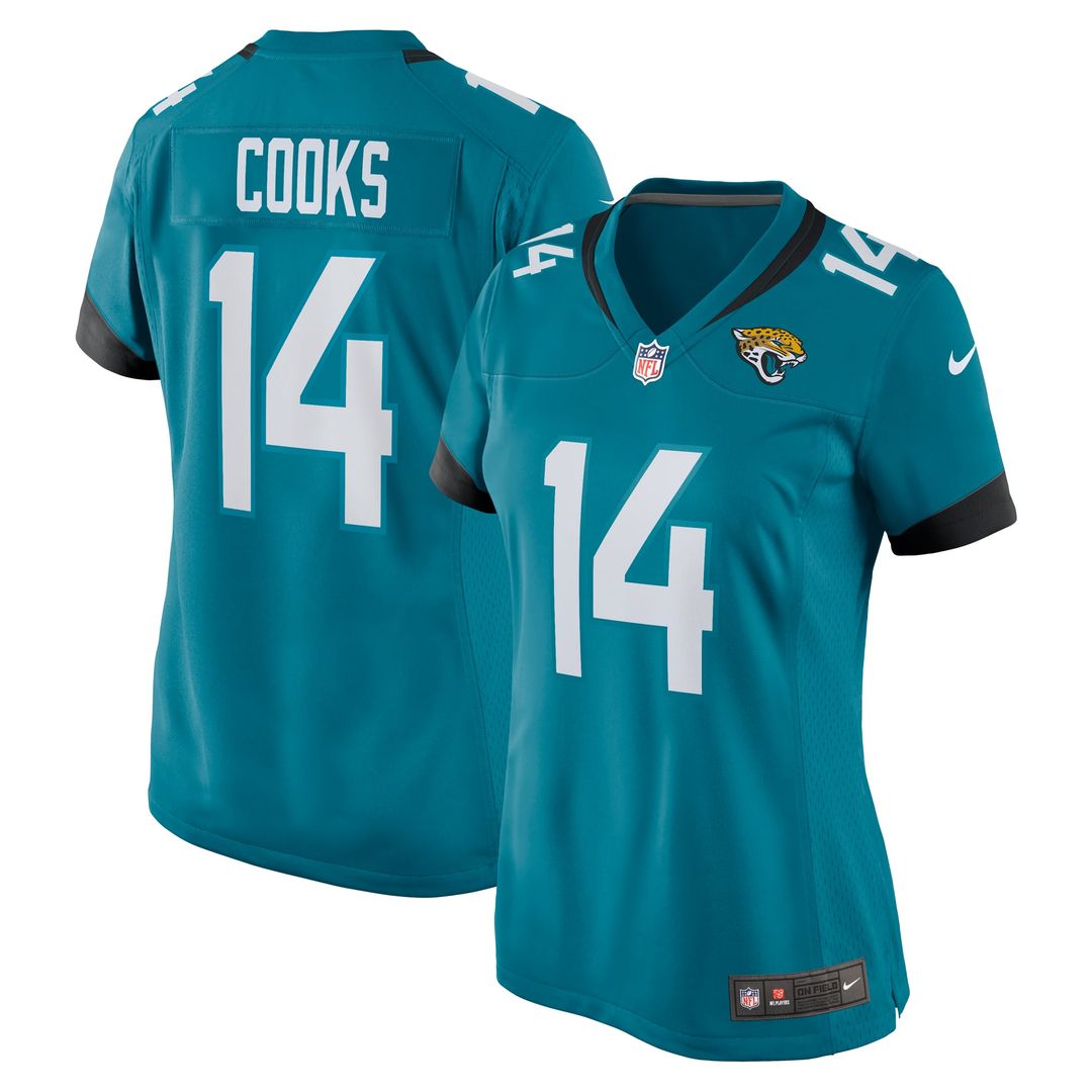 Elijah Cooks Jacksonville Jaguars Women's Team Jersey - Teal