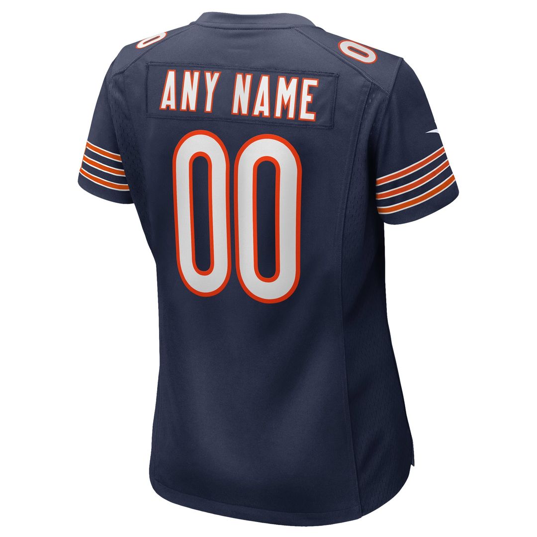 Chicago Bears Women's Custom Jersey - Navy