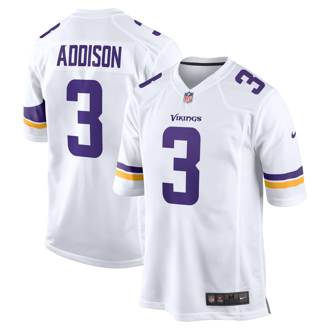 Addison Minnesota Vikings Away Jersey - White