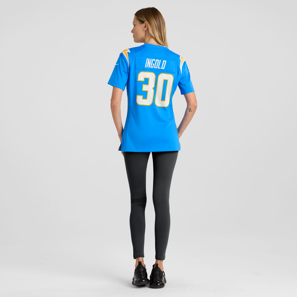 Alec Ingold Los Angeles Chargers Women's Team Jersey - Powder Blue