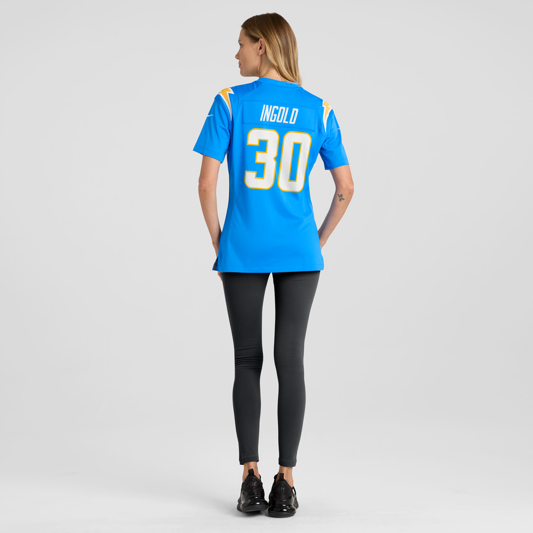 Alec Ingold Los Angeles Chargers Women's Team Jersey - Powder Blue