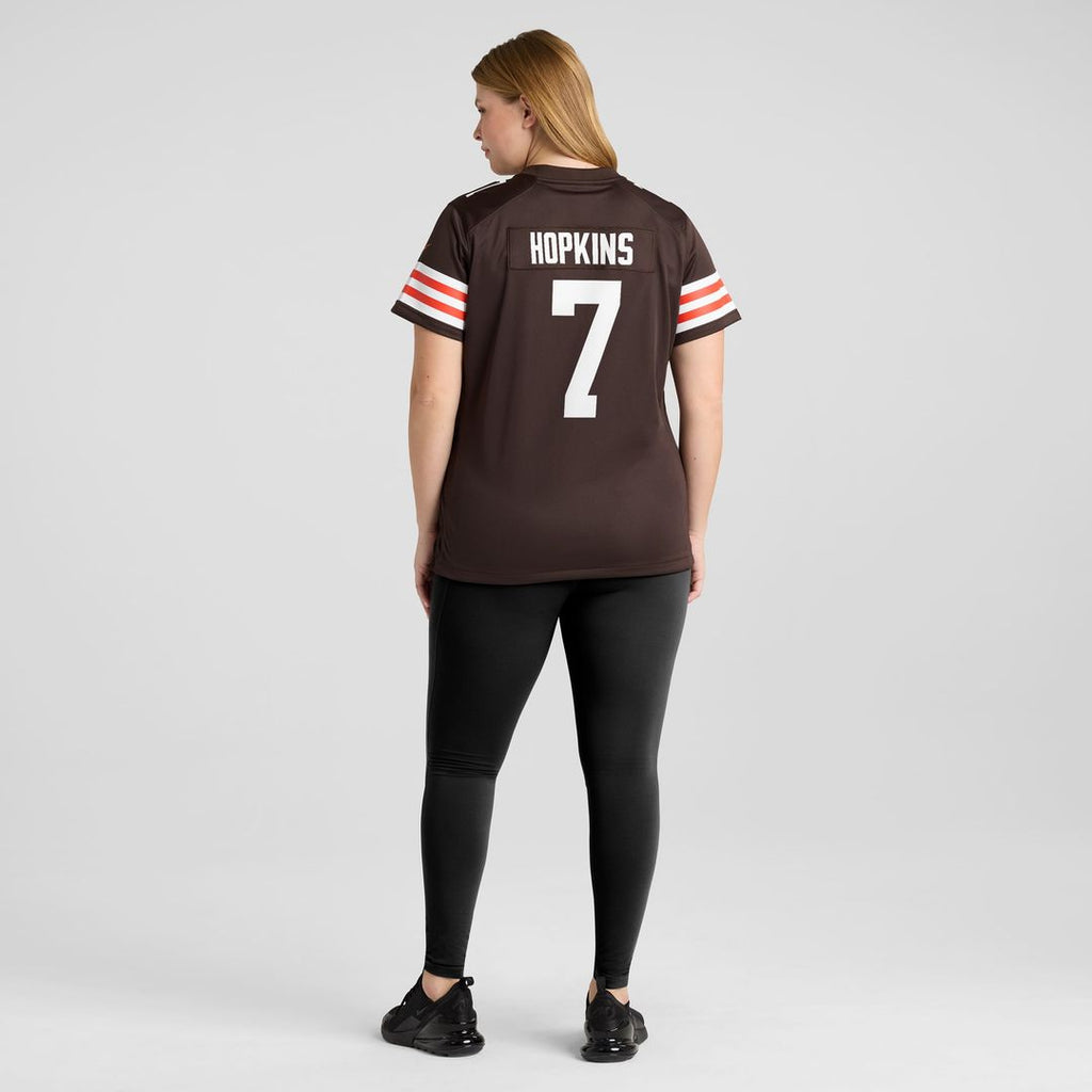 Dustin Hopkins Cleveland Browns Women's Team Jersey - Brown