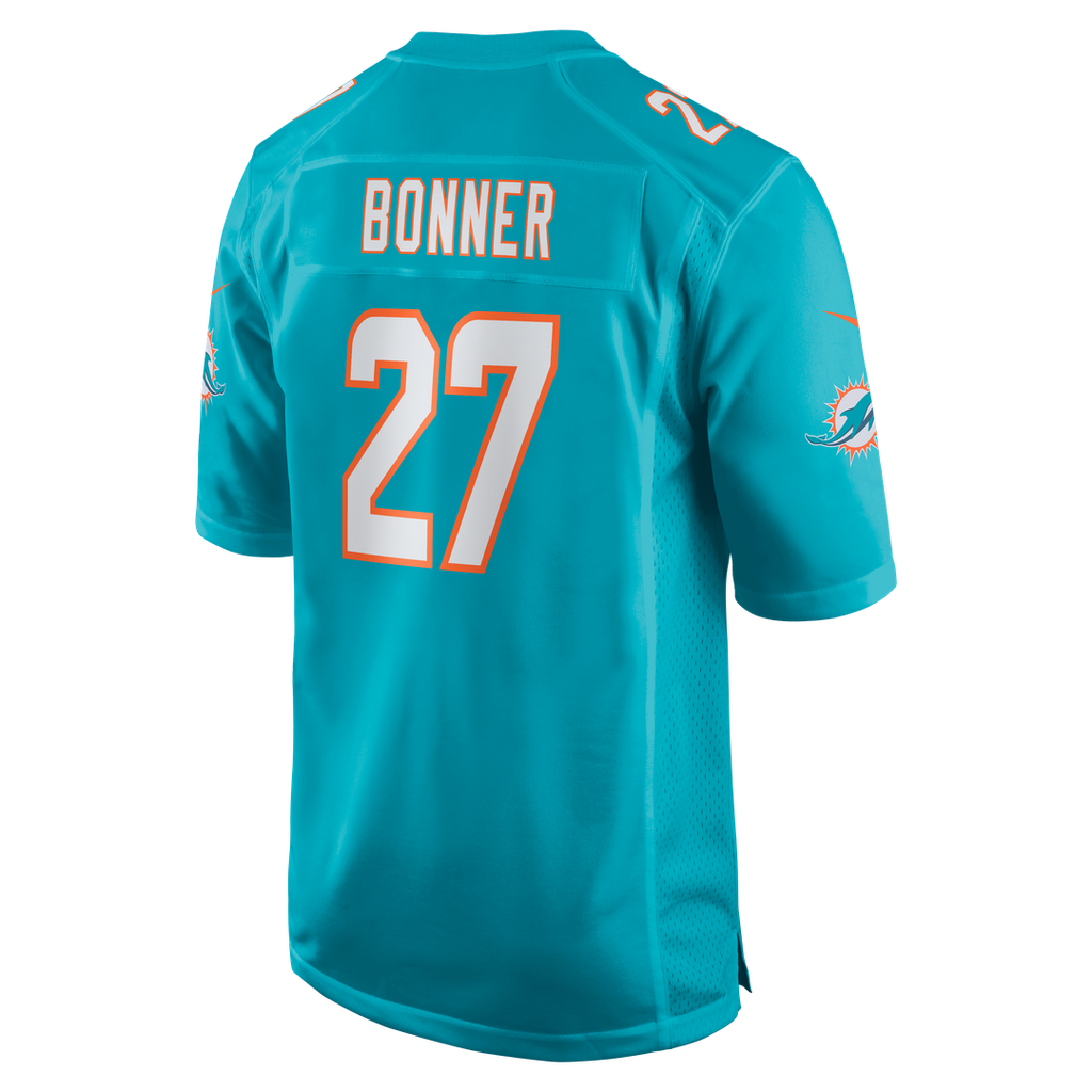 Ethan Bonner Miami Dolphins Jersey - Aqua
