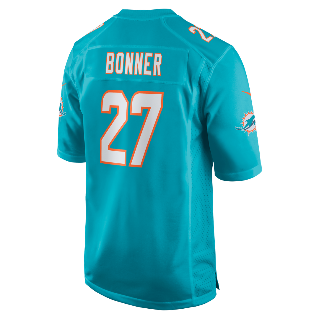 Ethan Bonner Miami Dolphins Jersey - Aqua