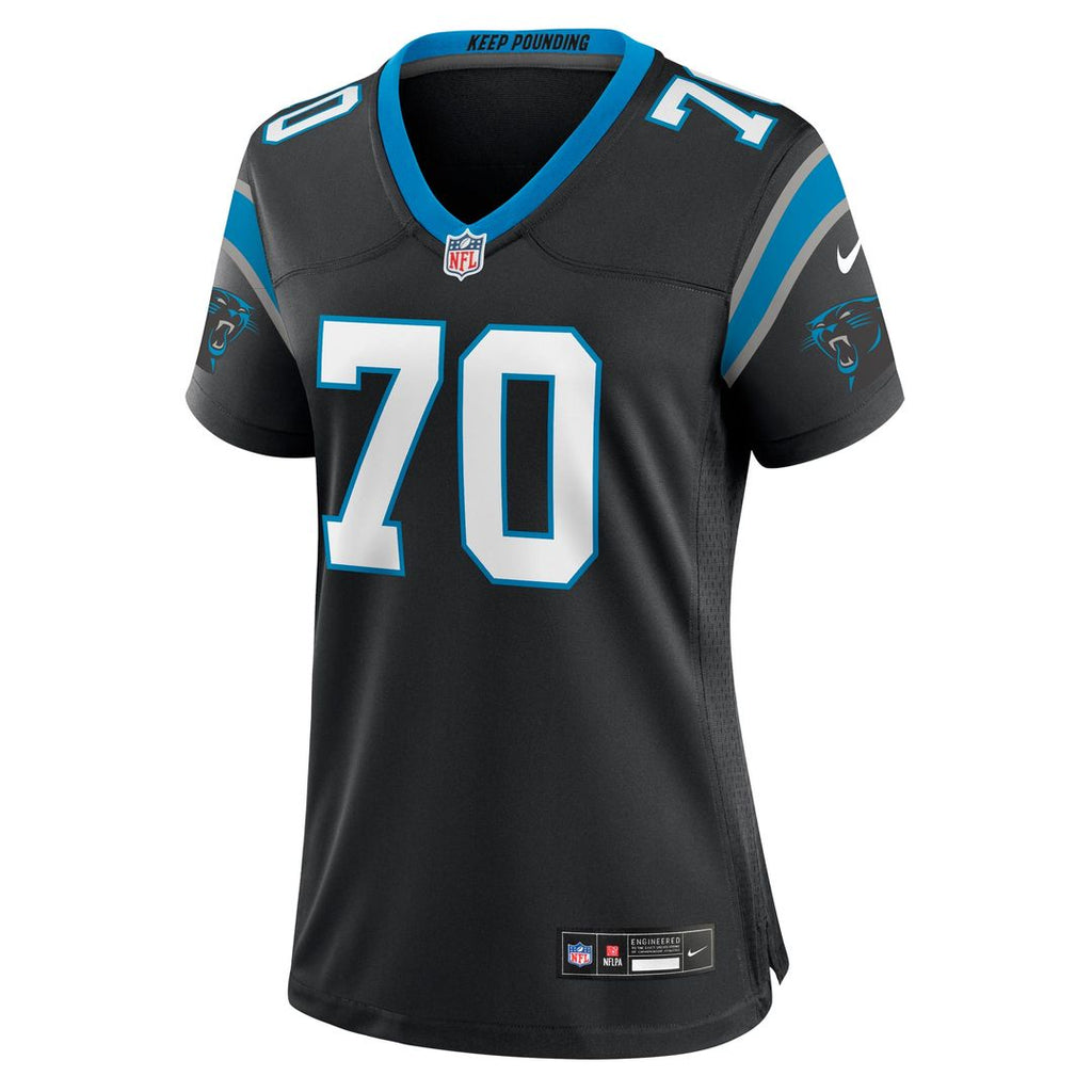 Brady Christensen Carolina Panthers Women's Team Jersey - Black