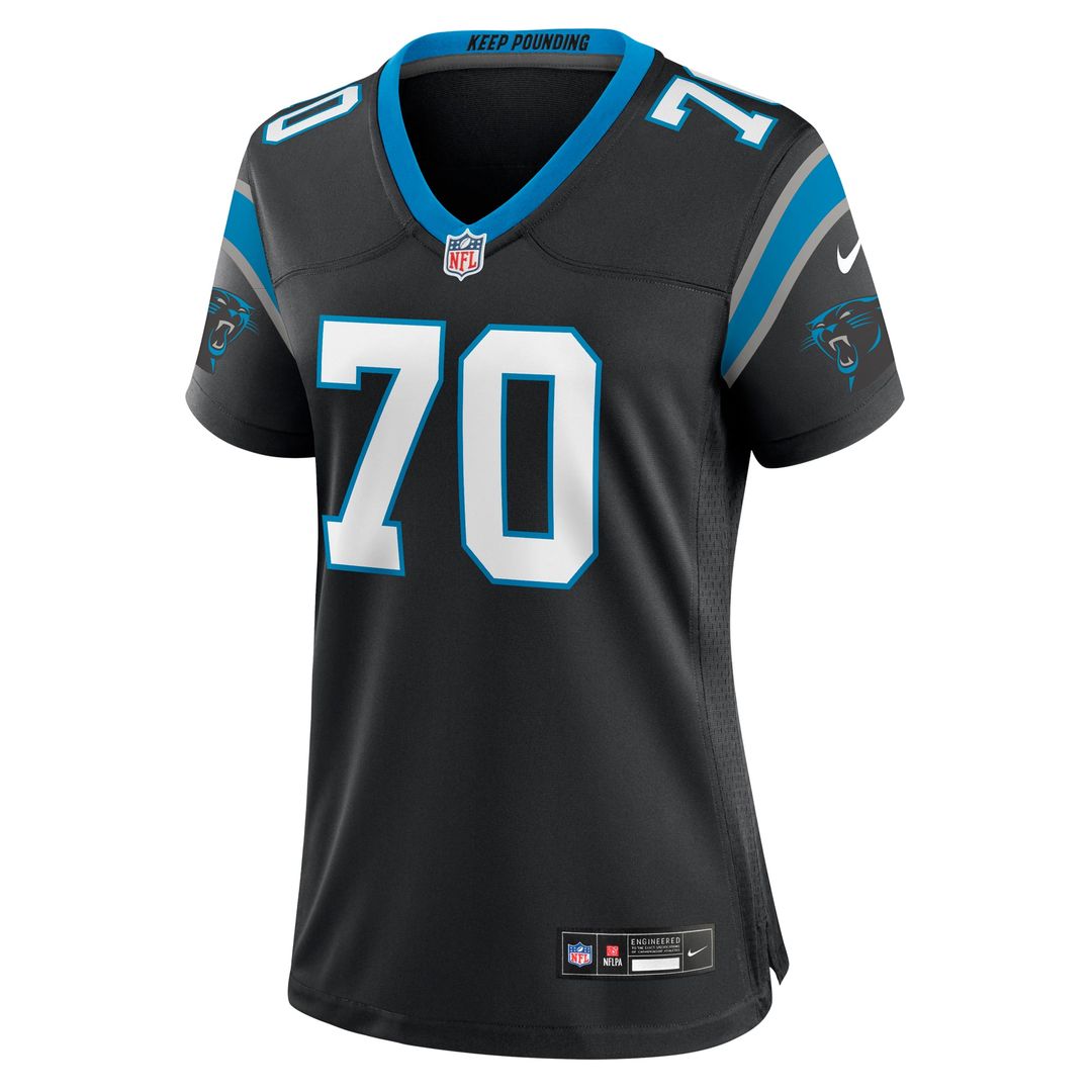 Brady Christensen Carolina Panthers Women's Team Jersey - Black