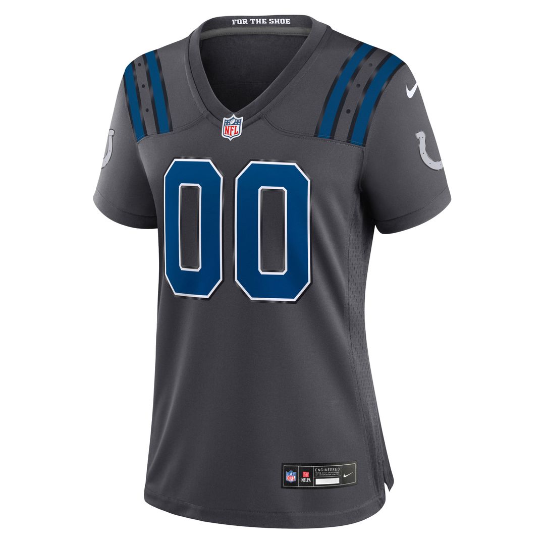 Indianapolis Colts Women's 2026 Rivalries Collection Game Custom Jersey - Anthracite