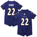 Derrick Henry Baltimore Ravens Newborn Romper Jersey - Purple