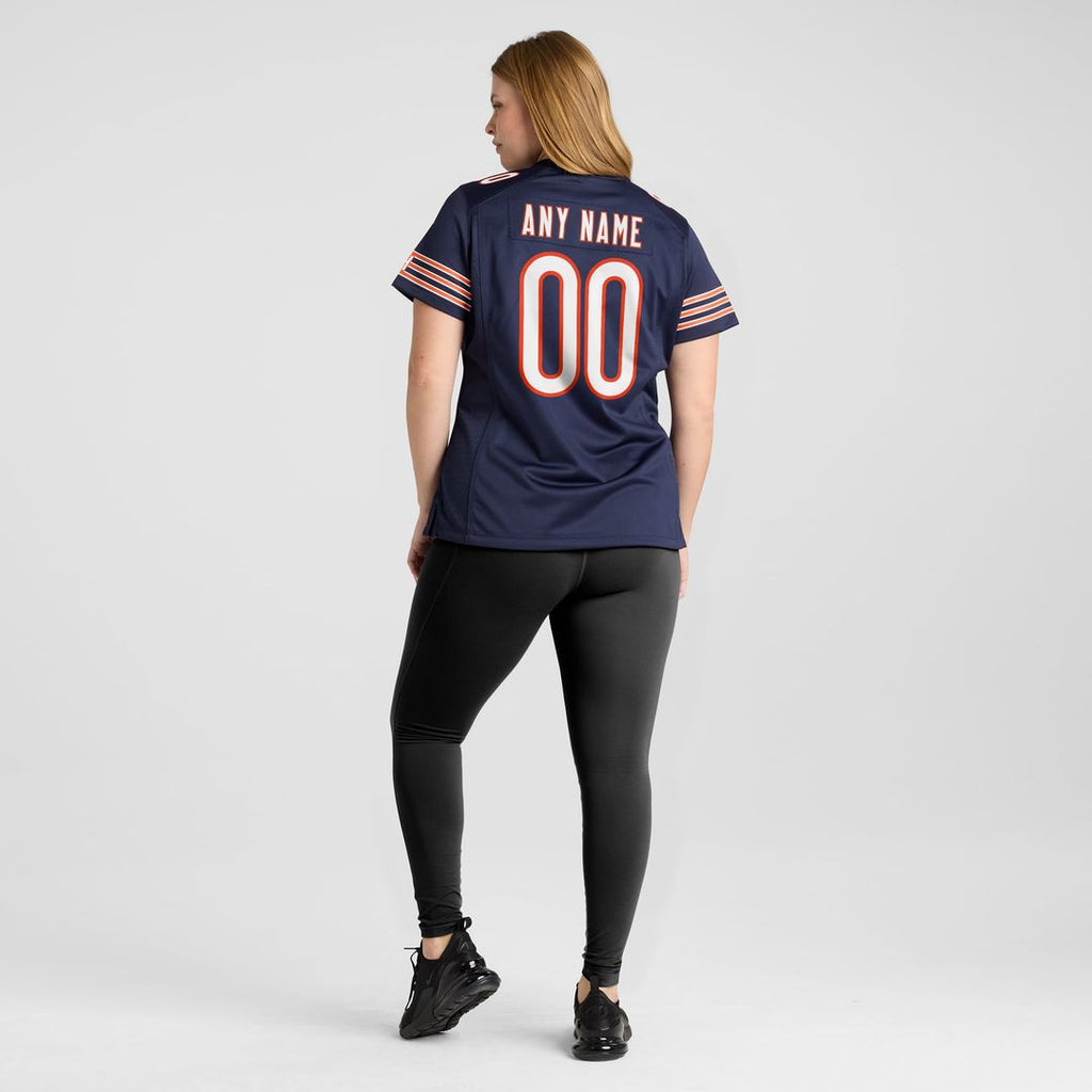 Chicago Bears Women's Custom Jersey - Navy