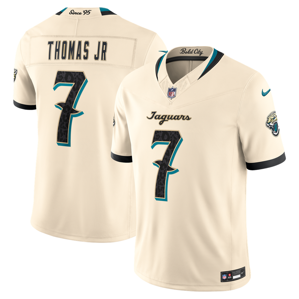 Brian Thomas Jr. Jacksonville Jaguars 2026 Rivalries Collection Stitched Jersey - Natural