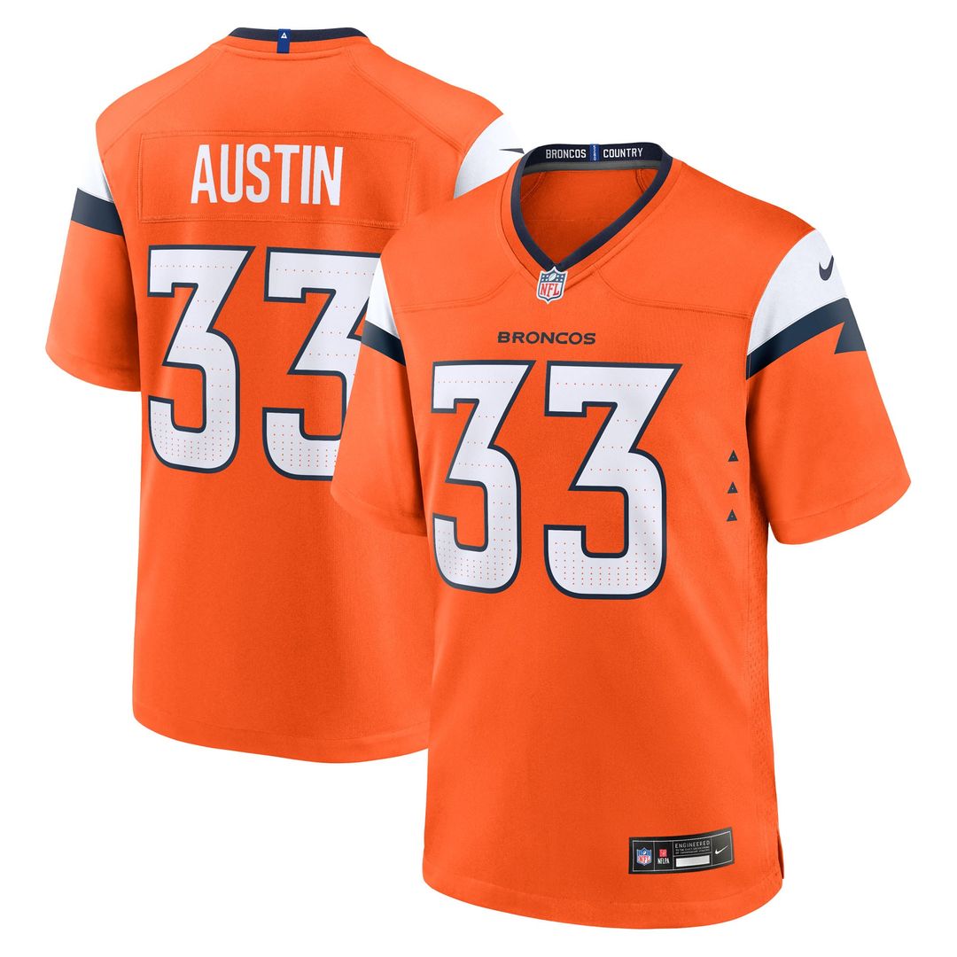 Brent Austin Denver Broncos Team Jersey - Orange