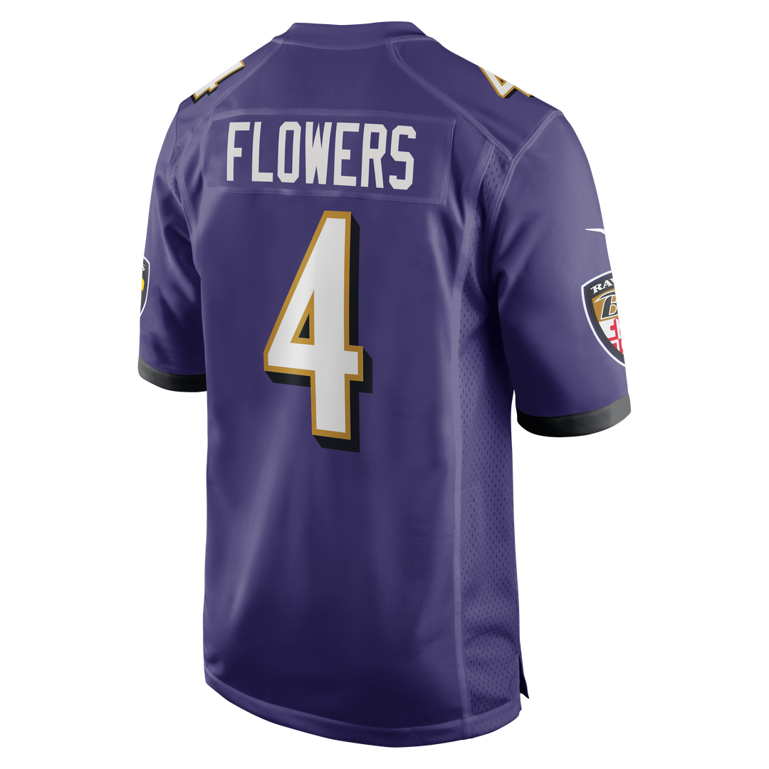 Zay Flowers Baltimore Ravens Jersey - Purple