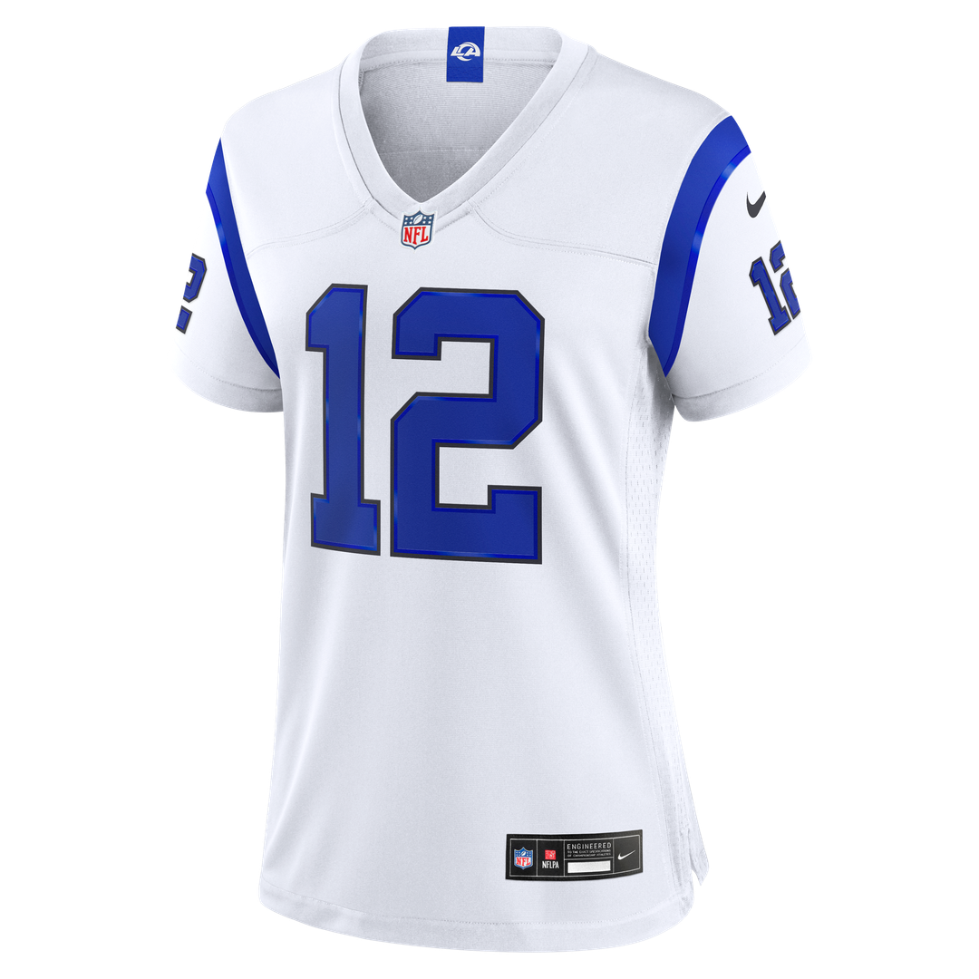 Puka Nacua Los Angeles Rams Women's Fearsome White Jersey