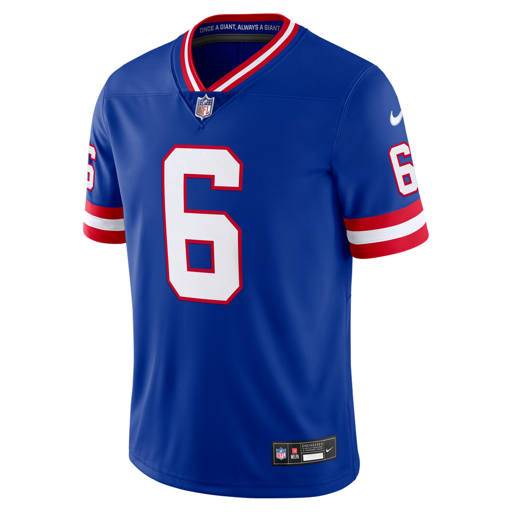 Jaxson Dart New York Giants Vintage White Stitched Jersey - White
