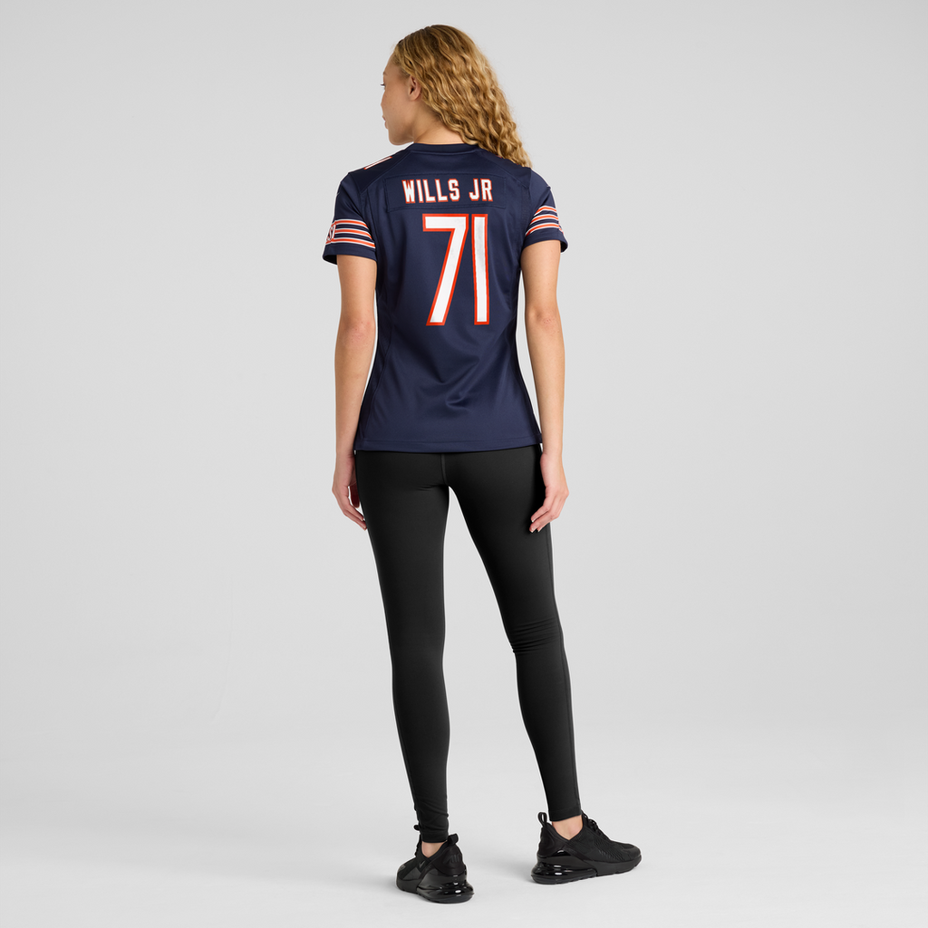 Jedrick Wills Jr. Chicago Bears Women's Team Jersey - Navy
