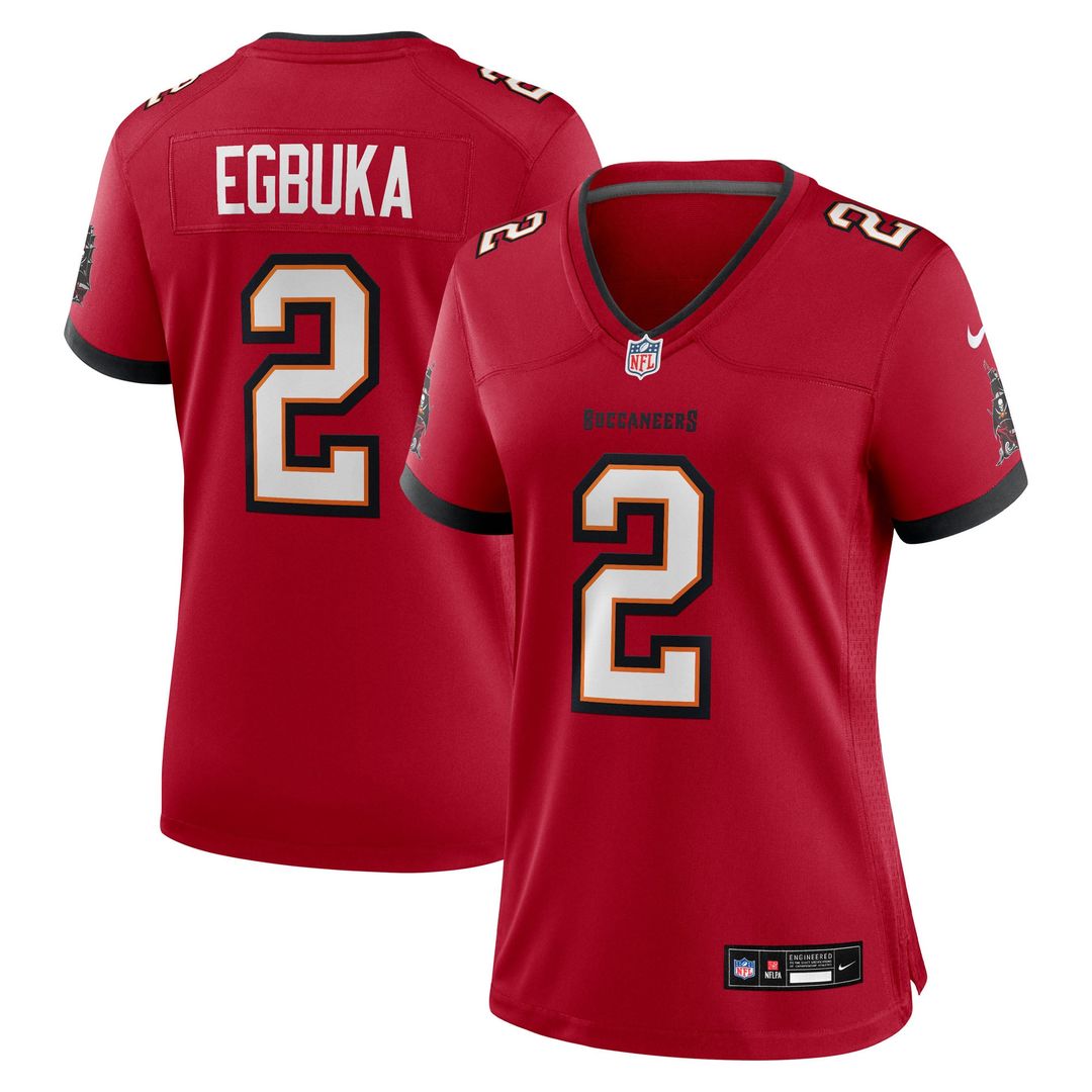 Emeka Egbuka Tampa Bay Buccaneers Women's Jersey - White