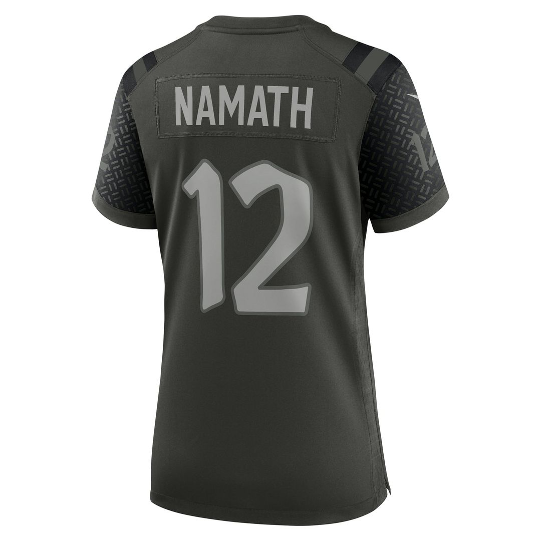 Joe Namath New York Jets Women's Rivalries Collection Retired Player Jersey - Green