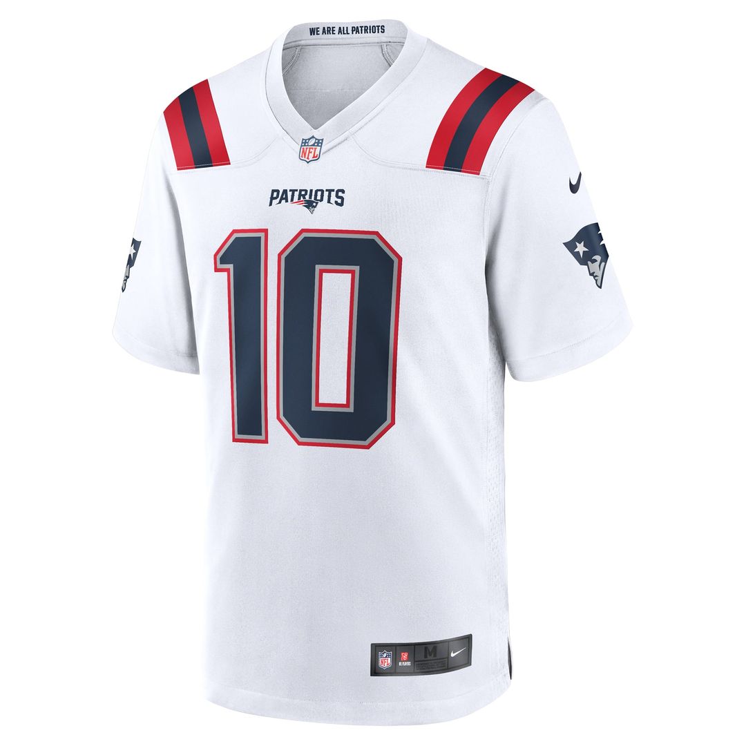 Drake Maye New England Patriots Player Jersey - White