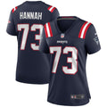 John Hannah New England Patriots Women's Game Retired Player Jersey - Navy