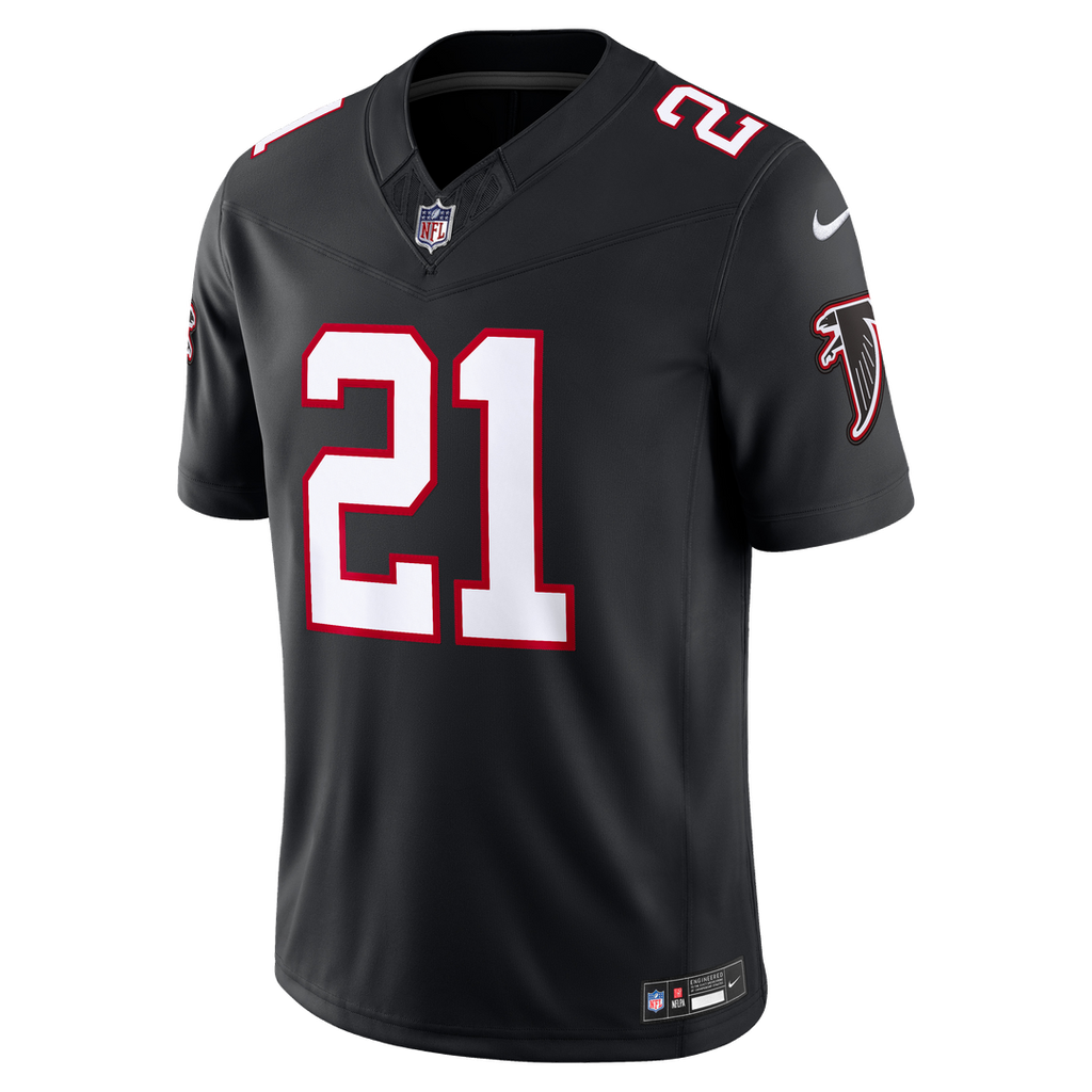 Deion Sanders Atlanta Falcons Alternate Throwback Stitched Retired Jersey - Black