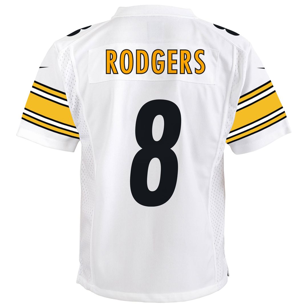 Aaron Rodgers Pittsburgh Steelers Youth Jersey – White