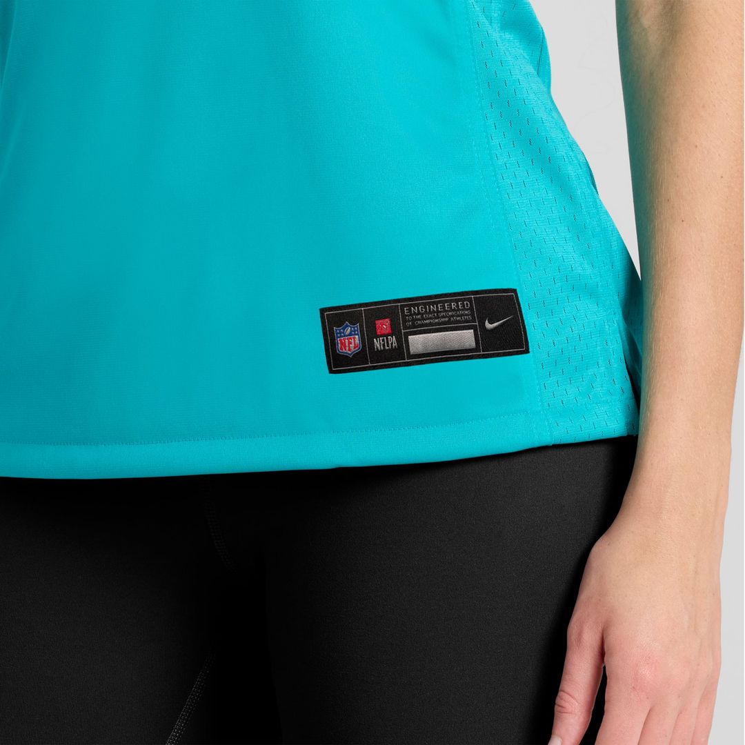 Miami Dolphins Women's Custom Jersey - Aqua