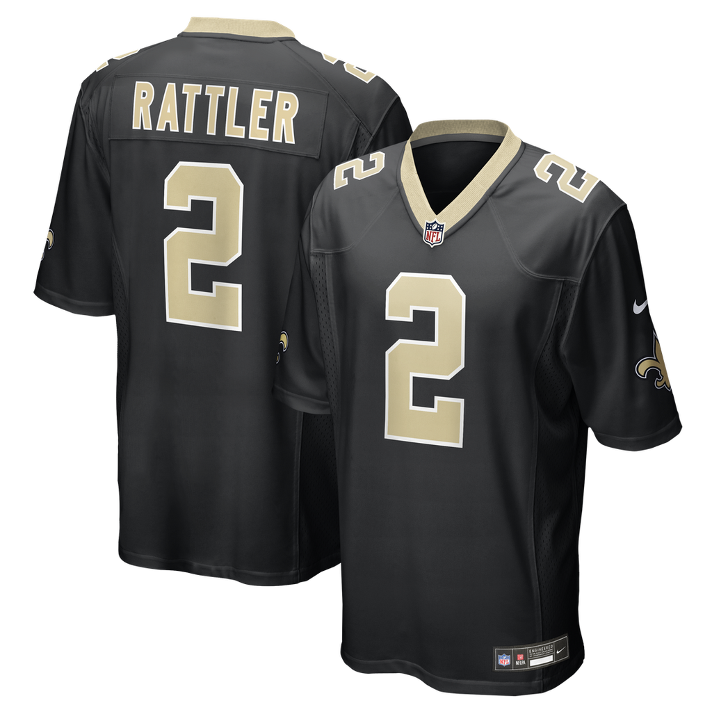 Spencer Rattler New Orleans Saints Team Jersey - Black