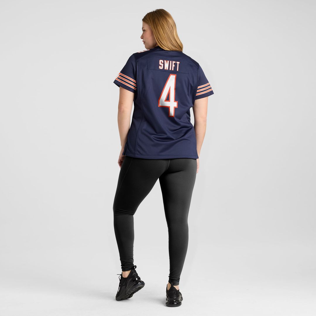D'Andre Swift Chicago Bears Women's Jersey - Navy