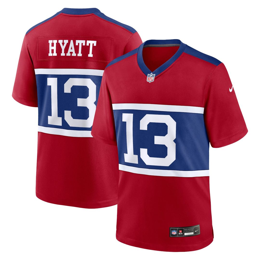Jalin Hyatt New York Giants Alternate Player Jersey - Century Red