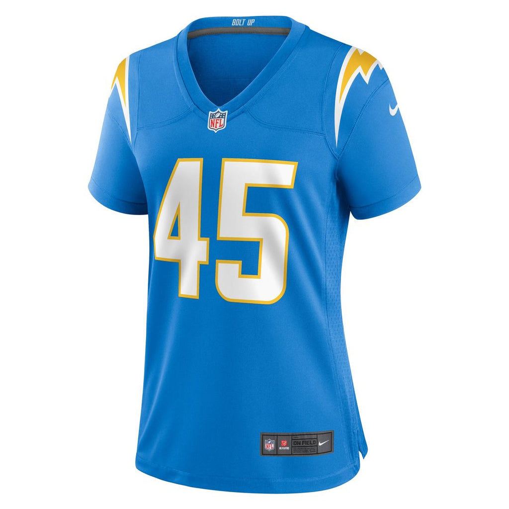 Tuli Tuipulotu Los Angeles Chargers Women's Team Jersey - Powder Blue
