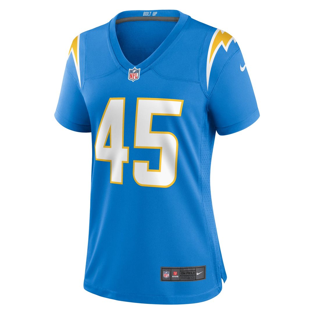 Tuli Tuipulotu Los Angeles Chargers Women's Team Jersey - Powder Blue
