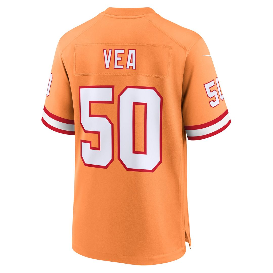 Vita Vea Tampa Bay Buccaneers Throwback Jersey - Orange