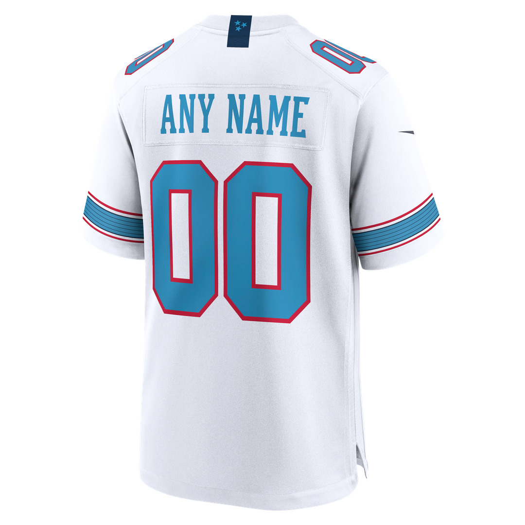 Tennessee Titans Youth Game Custom Jersey - White