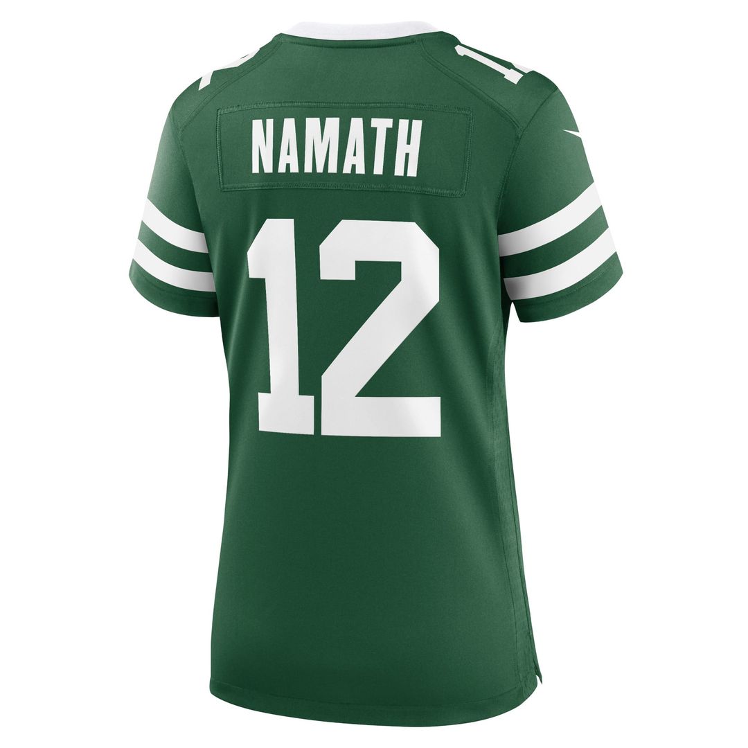 Joe Namath New York Jets Women's Retired Player Jersey - Legacy Green