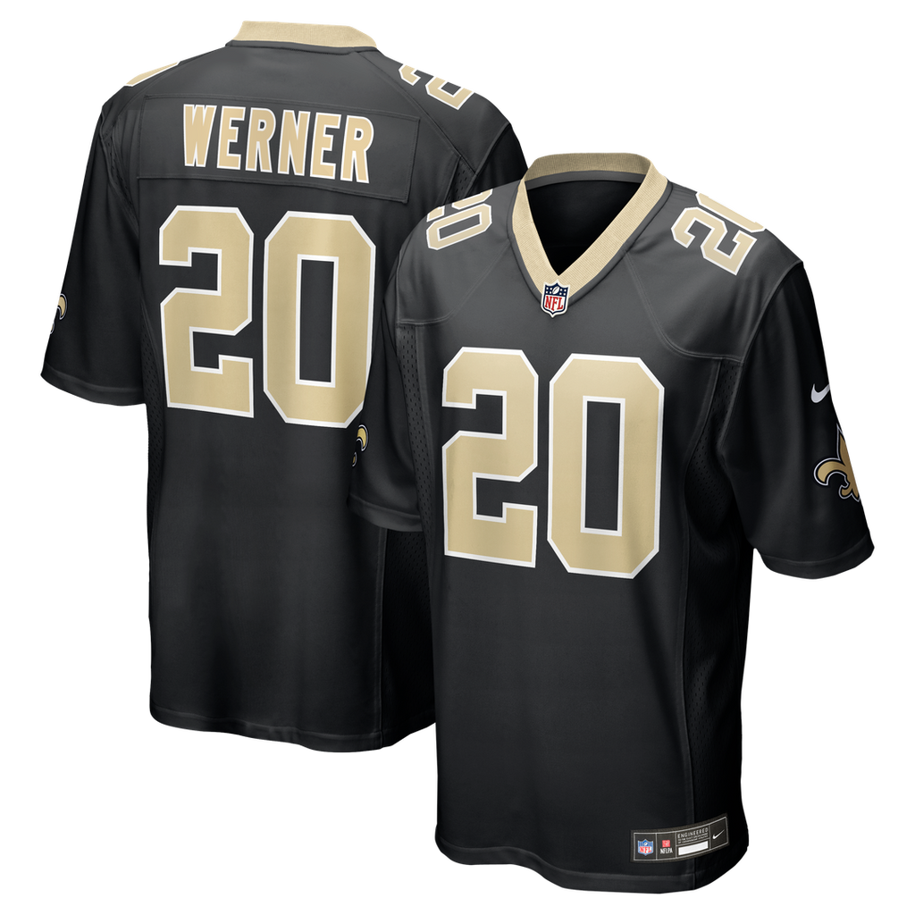 Pete Werner New Orleans Saints Jersey - Black