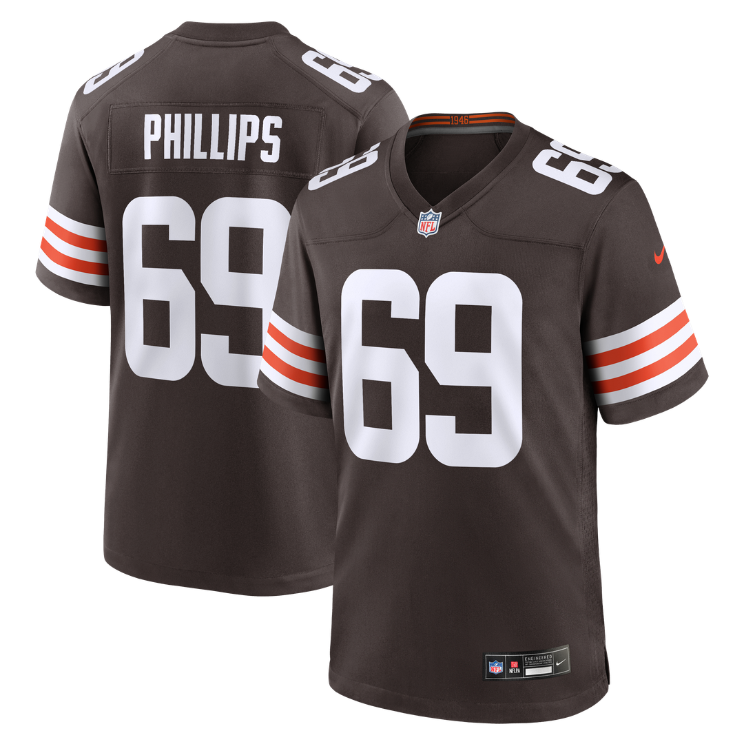 Tyre Phillips Cleveland Browns Team Jersey - Brown