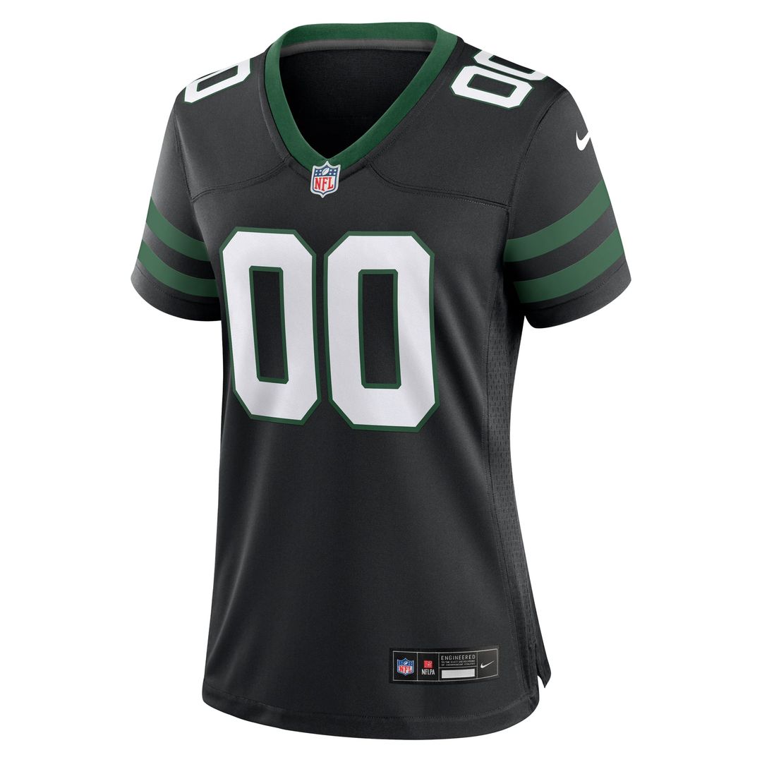 New York Jets Women's Alternate Custom Jersey - Legacy Black