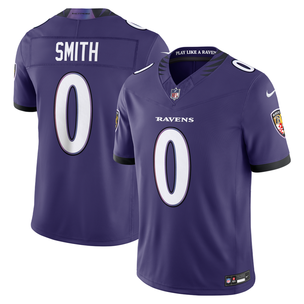 Roquan Smith Baltimore Ravens Team Stitched Jersey - Purple